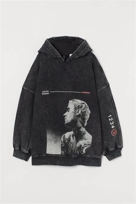 justin bieber hoodie h&m.